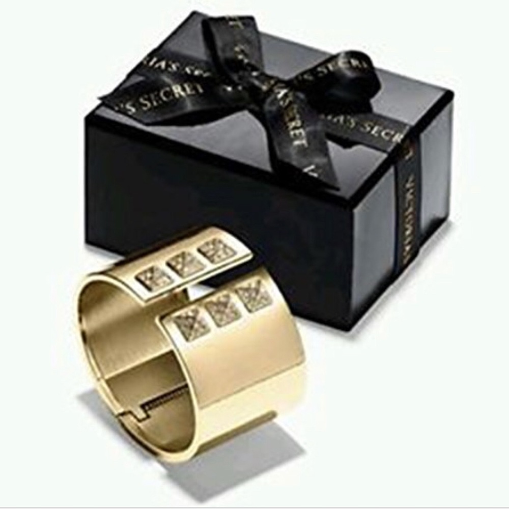 Victoria Secret gold studded cuff bracelet